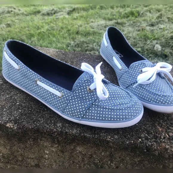 {keds} blue / white polka dot flats • NEW - Picture 5 of 7
